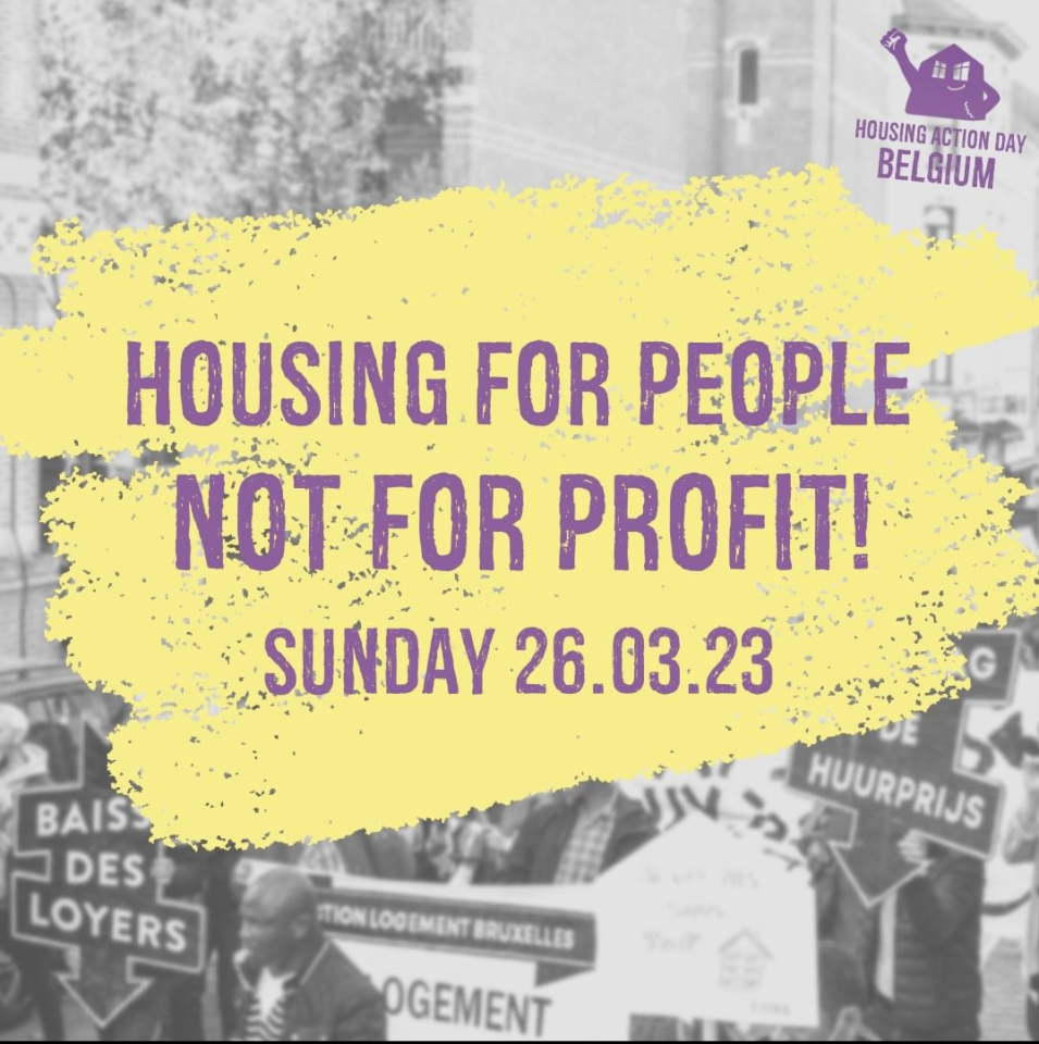 Slogan HAD: Housing for people, not for profit! 