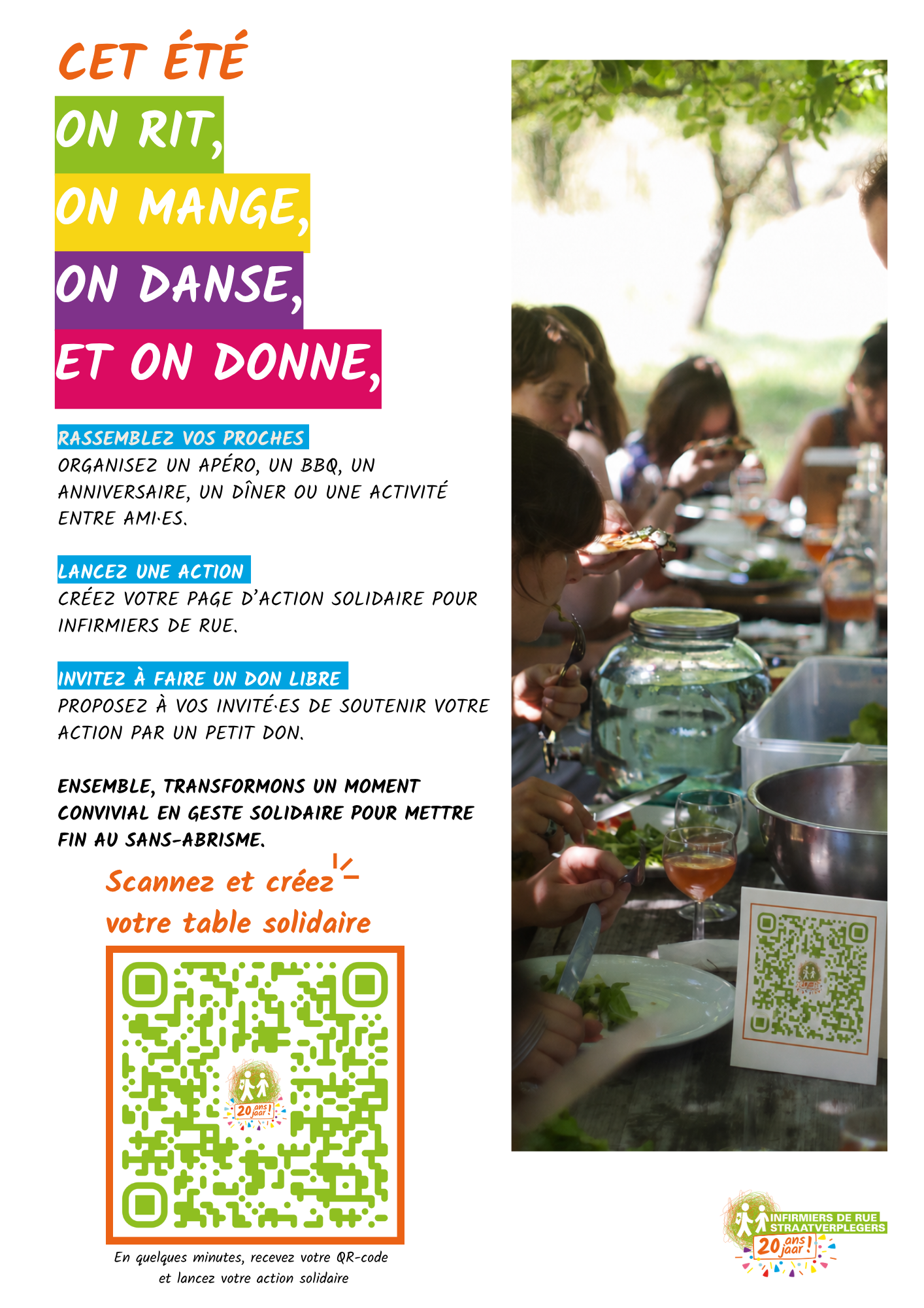 Affiche de la campagne d’été Infirmiers de rue